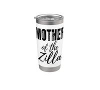 Madre De La Novia Loca Zilla Funny Mom Wedding Ensayo Vaso térmico de acero inoxidable de doble pared