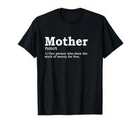 Madre Definición Divertido Día de la Madre Cool Mom Diseño Camiseta