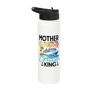 Madre Del Cumpleaños Cruise King Celebración De Vacaciones Stainless Steel Insulated Water Bottle