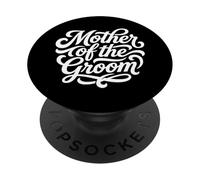 Madre del Novio Elegante guión Fiesta de Boda PopSockets PopGrip Adhesivo