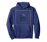 Madre del Novio My Son His Bride My Joy Floral Wedding Sudadera con Capucha, Unisex para Adultos, Azul Marino, S