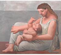 Madre e hijo de Pablo Picasso Cartel de lienzo 40x40cm sin marco
