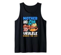 Madre e Hijo Ukelele Buddies For Life Hawaiian Music Camiseta sin Mangas