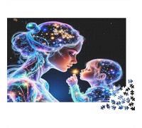 Madre e Hijo Universo Puzzle 1000 Piezas De Cartón Grueso Rompecabezas DIY Anti Estrés Adultos para Pasatiempos En Casa como Regalo Original 38x26cm/1000pcs