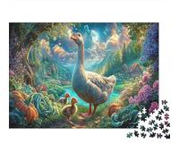 Madre Ganso con Goslings Rompecabezas 1000 Piezas - Adultos, Regalo, Juego Familiar, Vida Silvestre Puzzle, Decoración del Hogar 38x26cm/1000pcs