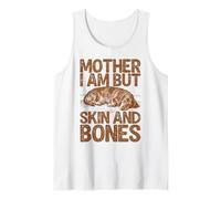 Madre I Am But Skin and Bones Funny Dachshund Salchicha Perro Camiseta sin Mangas