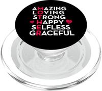 Madre Increíble Amoroso Fuerte Feliz Desinteresado Agradable PopSockets PopGrip para MagSafe