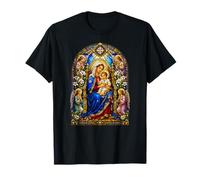 Madre María Y Niño Catedral Gótica Icono Arte Oración Camiseta