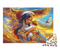Madre Nativa Americana Rompecabezas 1000 Piezas Papel Ecológico para Niños, Relajación Mental, Diversión En Descanso De Oficina, Más Vendido para Fiestas Infantiles 38x26cm/1000pcs