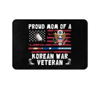 Madre Orgullosa De Un Veterano De La Guerra De Corea. Alfombrillas para Puertas Lavable Alfombra De Entrada Duradero Tapete para Entradas De Hogares Oficina Casas 40x60Cm