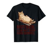 Madre Soy Pero Piel Y Huesos Divertido Gato Gordo, Amante Humor Camiseta gráfica económica