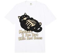 Madre Soy Pero Piel Y Huesos Gato Humor Comfort Colors Adult Heavyweight T-Shirt