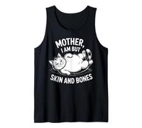 Madre Soy Pero Piel y Huesos Gracioso Gato Diciendo Camiseta sin Mangas
