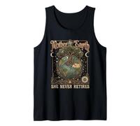 Madre Tierra Gaia Ella Nunca se retira Árbol de la Vida Vintage Camiseta sin Mangas