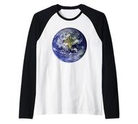Madre Tierra Vista Desde el Espacio Camiseta Manga Raglan