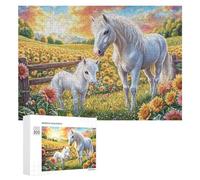 Madre y Fool en la Hora Dorada Puzzle 300 Piezas A Partir De 12 Años Rompecabezas Familiar 3D DIY Creativo para Adultos Y Niños Desafío Intelectual Estera Portátil 300 PCS
