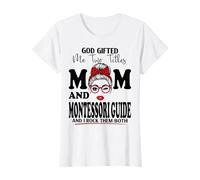Madre y Montessori Guía Día de la Madre Doble Bendición Camiseta
