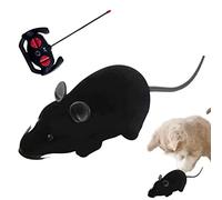 madri Ratón falso con control remoto, juguete realista de ratón, ratones de juguete a control remoto, ratones de animales, figuras de juguete interactivas, rueda de correr, persecución, broma, broma,