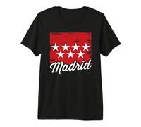 Madrid Bandera De La Comunidad De Madrid En España Vintage Camiseta Premium