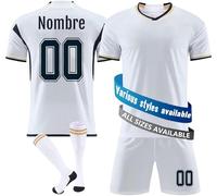 Madrid Camisetas de Fútbol Personalizadas para Hombres y Mujeres Camiseta de Entrenamiento Deportivo con Nombre y Número Ropa Futbol Niño Infantil/Adulto Temporada 2023-24 - Replica con Licencia