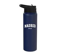 Madrid España - Recuerdo de vacaciones de estilo universitario Stainless Steel Insulated Water Bottle