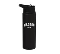 Madrid España - Recuerdo de vacaciones de estilo universitario Stainless Steel Insulated Water Bottle