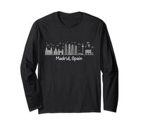 Madrid España Souvenir España Skyline Viajes Hombres Mujeres Manga Larga