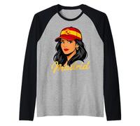 Madrid España Viaje Souvenir Camiseta Manga Raglan