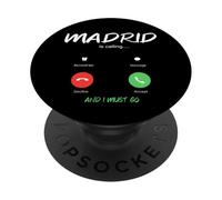 Madrid está Llamando y Tengo Que IR a España de Viaje PopSockets PopGrip Adhesivo