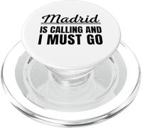 Madrid is Calling and I Must go Traveler Madrid Holiday PopSockets PopGrip para MagSafe