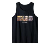 Madrid Prefectura España Ciudad España Vintage España Camiseta sin Mangas