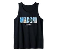 Madrid Prefectura España Ciudad España Vintage España Camiseta sin Mangas