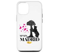 Madrid Spain the Bear & the Strawberry Tree Graphic Design Carcasa para iPhone 12/12 Pro