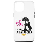 Madrid Spain the Bear & the Strawberry Tree Graphic Design Carcasa para iPhone 12 Pro Max