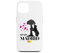 Madrid Spain the Bear & the Strawberry Tree Graphic Design Carcasa para iPhone 13