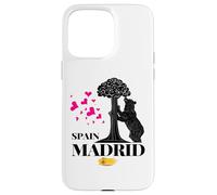 Madrid Spain the Bear & the Strawberry Tree Graphic Design Carcasa para iPhone 15 Pro Max