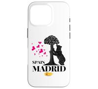 Madrid Spain the Bear & the Strawberry Tree Graphic Design Carcasa para iPhone 16 Pro