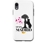 Madrid Spain the Bear & the Strawberry Tree Graphic Design Carcasa para iPhone XR