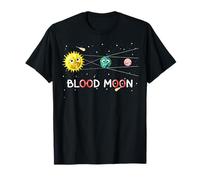Madrid Total Lunar Eclipse Blood Moon 7 Sep 2025 Fun Cartoon Camiseta