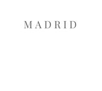 Madrid: White and Gray Decorative Coffee Table Book for Stacking and Home Decoration