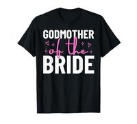 Madrina De La Novia Boda Fiesta Nupcial Matrimonio Familia Camiseta
