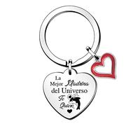 Madrina Llaveros Mujeres Día Madres Regalo cumpleaños Apreciar Recuerdo Graduación Gracias Acompañar Agradecimiento Acción Gracias Regalos Navidad Lindo Diseño Ballena La mejor Madrina del Universo