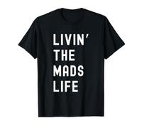 MADS viviendo la Vida de MADS Nombre Divertido Camiseta gráfica económica
