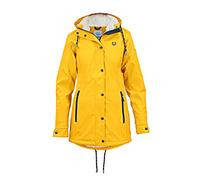 MADSea Chubasquero para mujer Friesennerz con forro polar cálido, impermeable, amarillo, 38