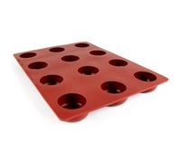 Maé Innovation - Molde de silicona de 40 x 30 cm, 12 piedras (ø66 x 32 mm por cavidad), antiadherente, fabricado en Francia, ideal para recetas originales