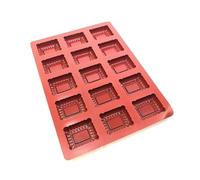 Maé - Molde de mantequilla pequeña de 15 alvéolos, silicona alimentaria premium antiadherente, flexible, fácil y neta, resistente a temperaturas -45°C/280°C - 100 ml