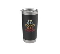 Mae Name Mae Personalized Name First Given Vaso térmico de acero inoxidable de doble pared