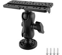 MAEATHOO Base de montaje para detector de peces, soporte para detector de peces, soporte de detector de peces giratorio de 360 grados, soporte electrónico marino universal