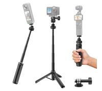 Maectech Trípode extensible para selfie de 15.8 pulgadas con tornillo de 1/4 pulgadas compatible con Insta360 X5/X4 para GoPro Hero 13/12/MAX2 para Osmo Pocket 3/4 para Action 5Pro/6/4 para cámara