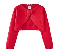 Mädchen Strickjacke Basic Bolero Gardigan Langarm Bolero Kinder Jäckchen Festlich Bolerojacke